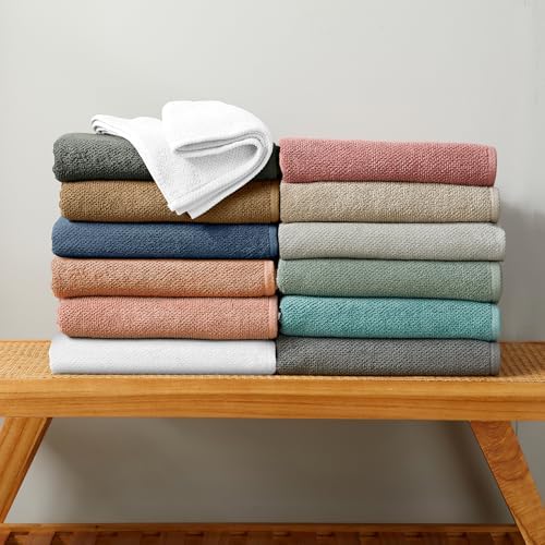 Great Bay Home White Bath Towels 6-Piece Set