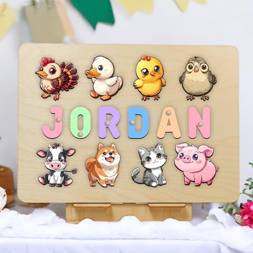 Personalized Wooden Name Puzzle for Toddlers