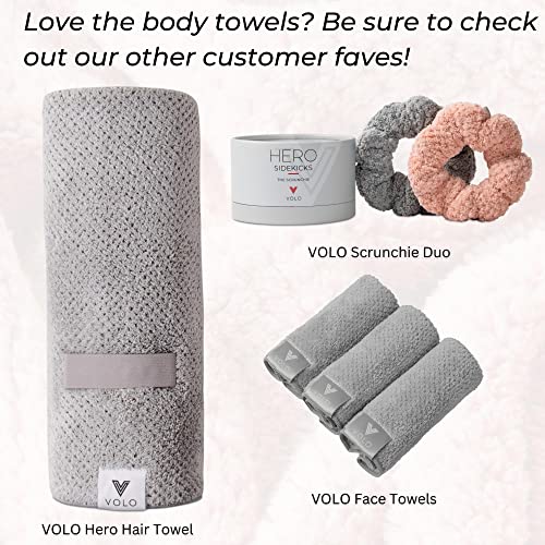 VOLO Hero Body Towel - Luna Gray Luxury Spa Towel 1