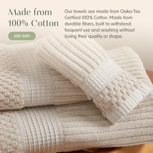 Springtree Home 100 Cotton 6-Piece Bath Towel Set