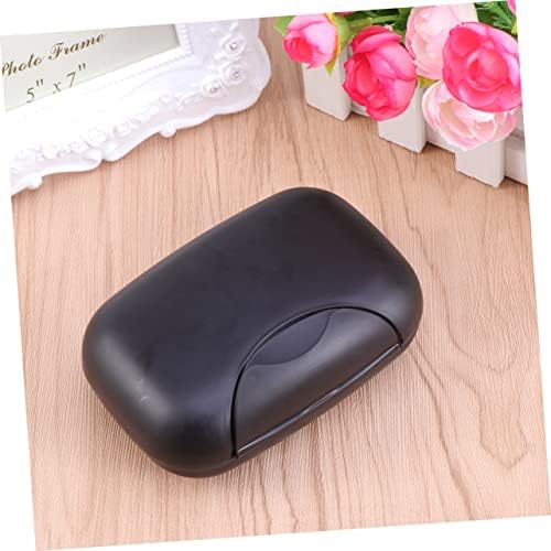 MAGICLULU Leakproof Portable Soap Holder for Travel Camping Black Case