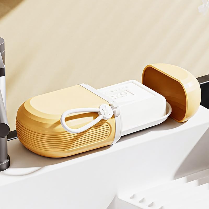YAMSLAM Travel Soap Holder Box Leak Proof Durable