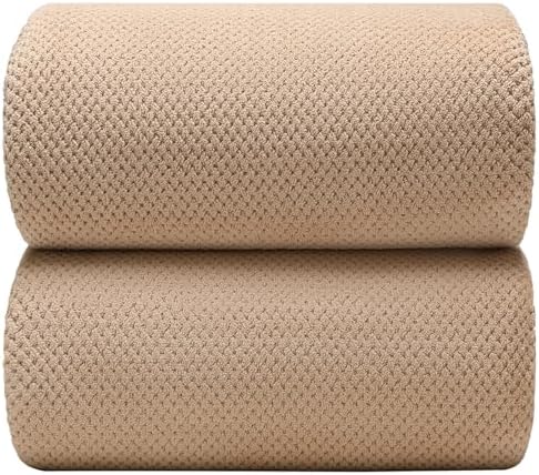 YTYC Oversized Bath Towels 39x78 Inch Beige 2 Piece