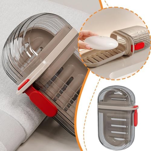 ZHOSXRC Travel Soap Case with Lid - Portable and Waterproof