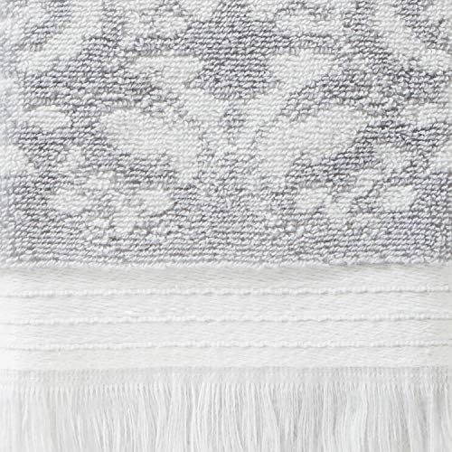 SKL Home Carrick Medallion Gray Bath Towel