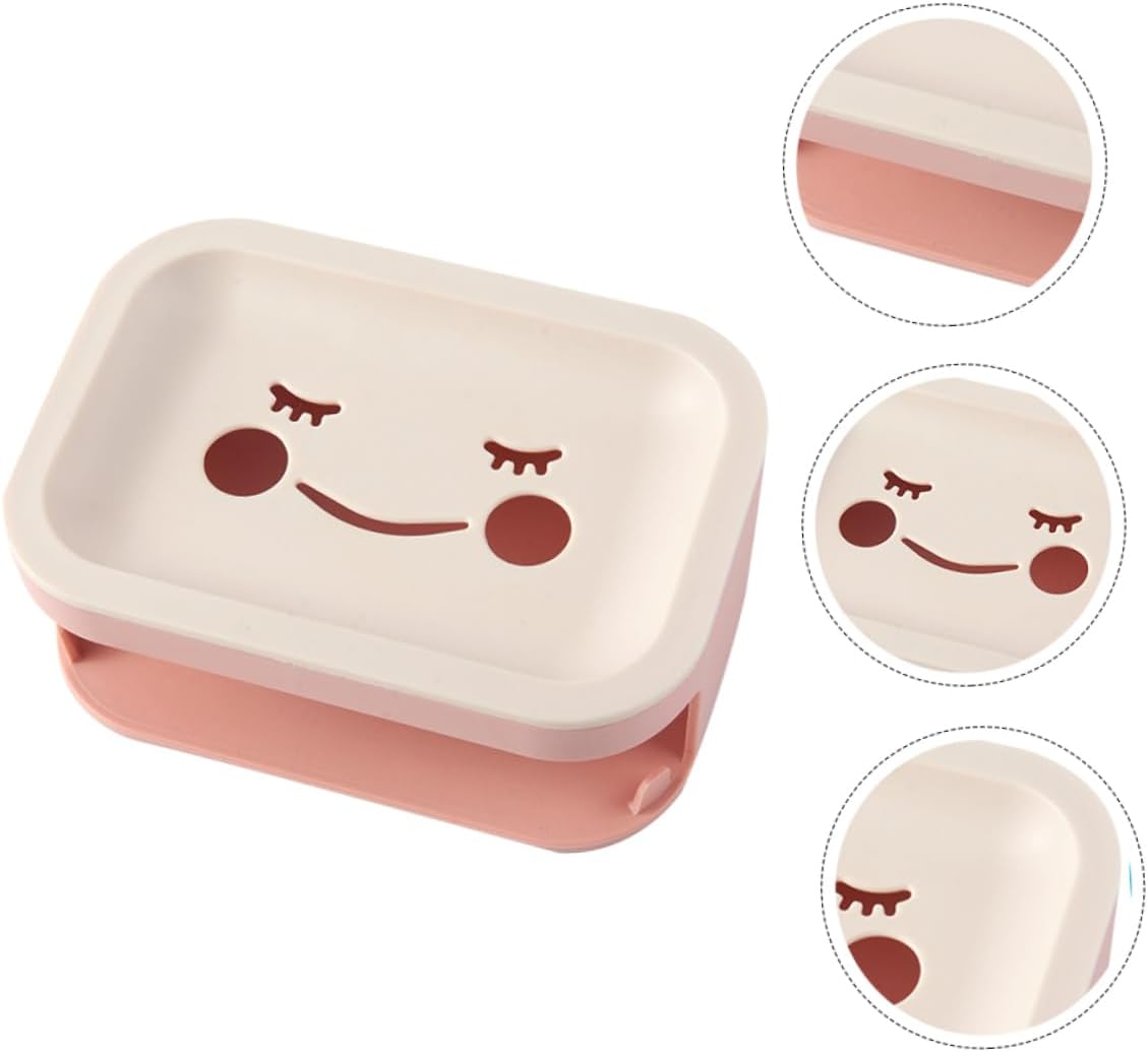 Alipis Double Layer Draining Soap Dish Wall Mounted