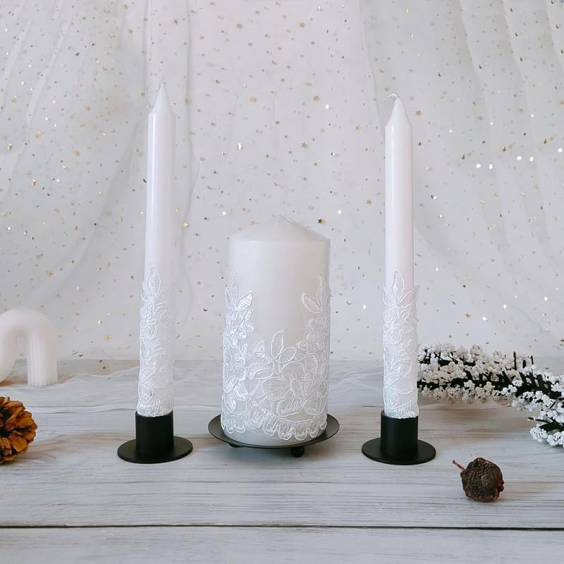 Babymati Unity Wedding Candles Set with Holder