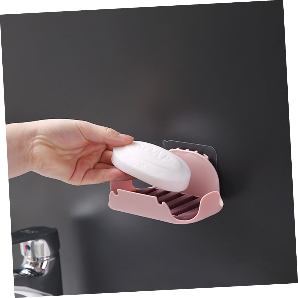 Anneome Bathroom Soap Dish Holder Double Layer Draining