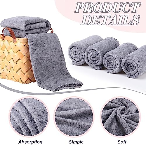 Newwiee 24 Pcs Coral Velvet Microfiber Bath Towels