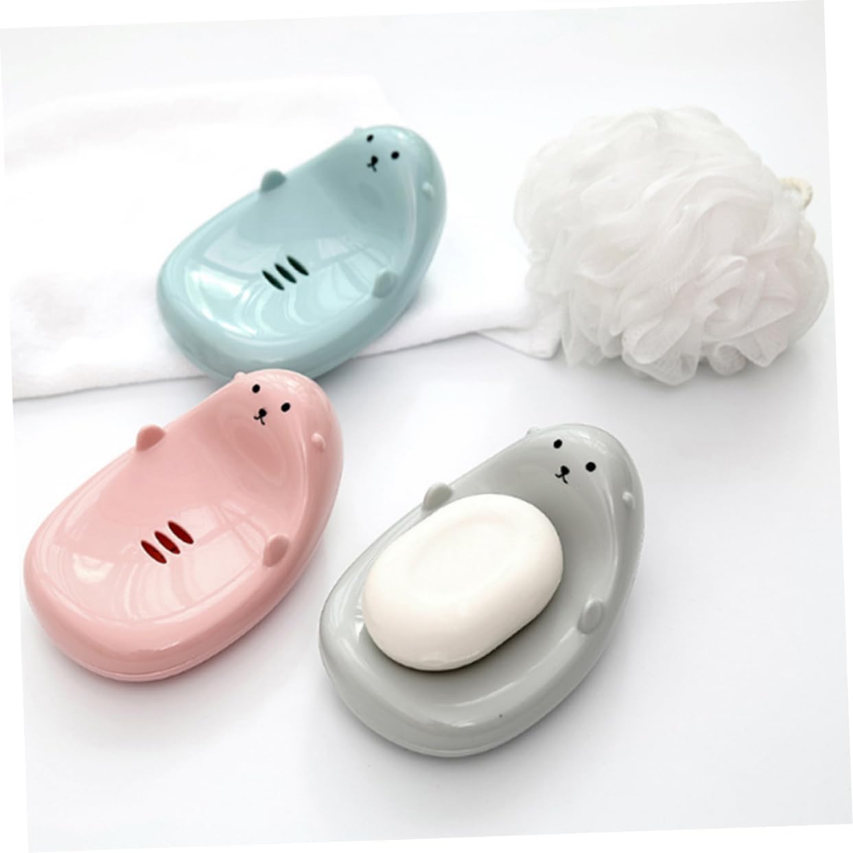 Luxshiny Heart Shaped Soap Drainer Holder