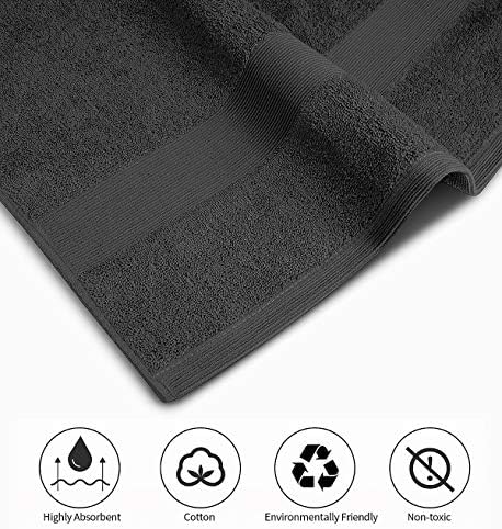 Softolle Luxury Bath Towels Set of 4 27 x 54 Grey 1