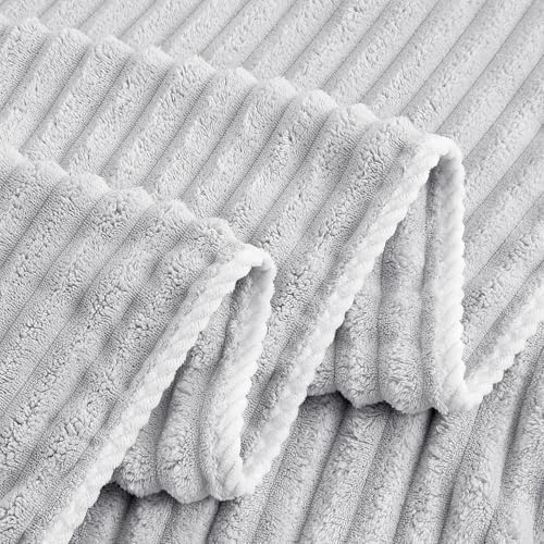 Robmic 40x80 Inch Bath Towel Set Grey 2PCS