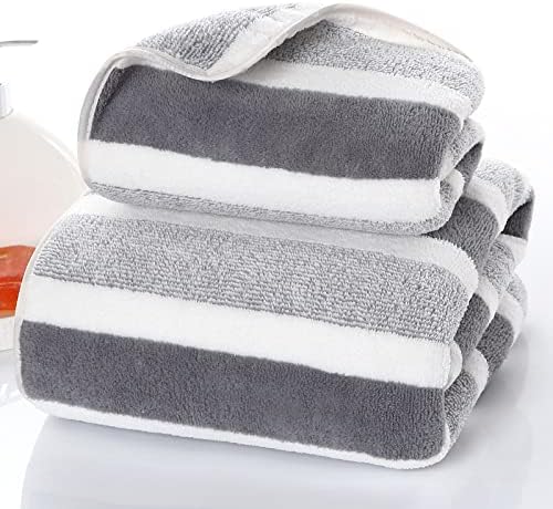 SOFTBATFY Microfiber Bath Towels 2 Pack - Light Absorbent Fluffy