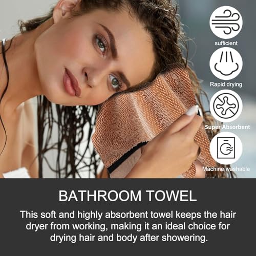 Longzhuo Shiny Bath Wipes Drying Towels 3pcs Super Absorbent Microfiber