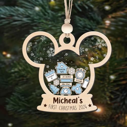 Babys First Christmas Ornament 2024 Personalized