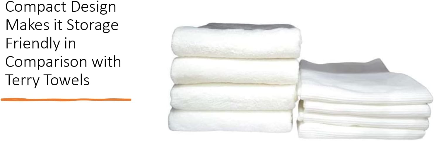 GO GREEN ORGANICS Waffle Bath Towel Pack of 2 1