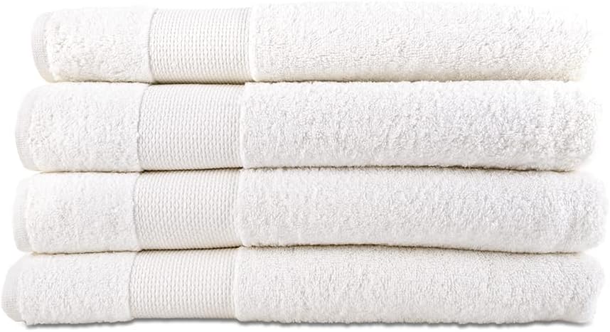 Hencely Premium Bath Towel Set of 4 28x58 Inches
