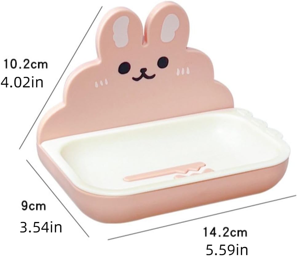 Cute Rabbit Soap Holder Wall Mounted Soap Rack