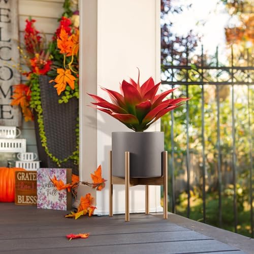 Velener Red Fake Agave Plant 22 Inches Set of 1 1
