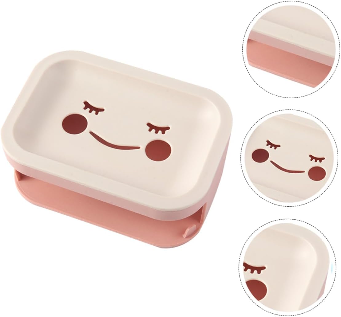 BUGUUYO Double Layer Wall-Mounted Soap Draining Dish