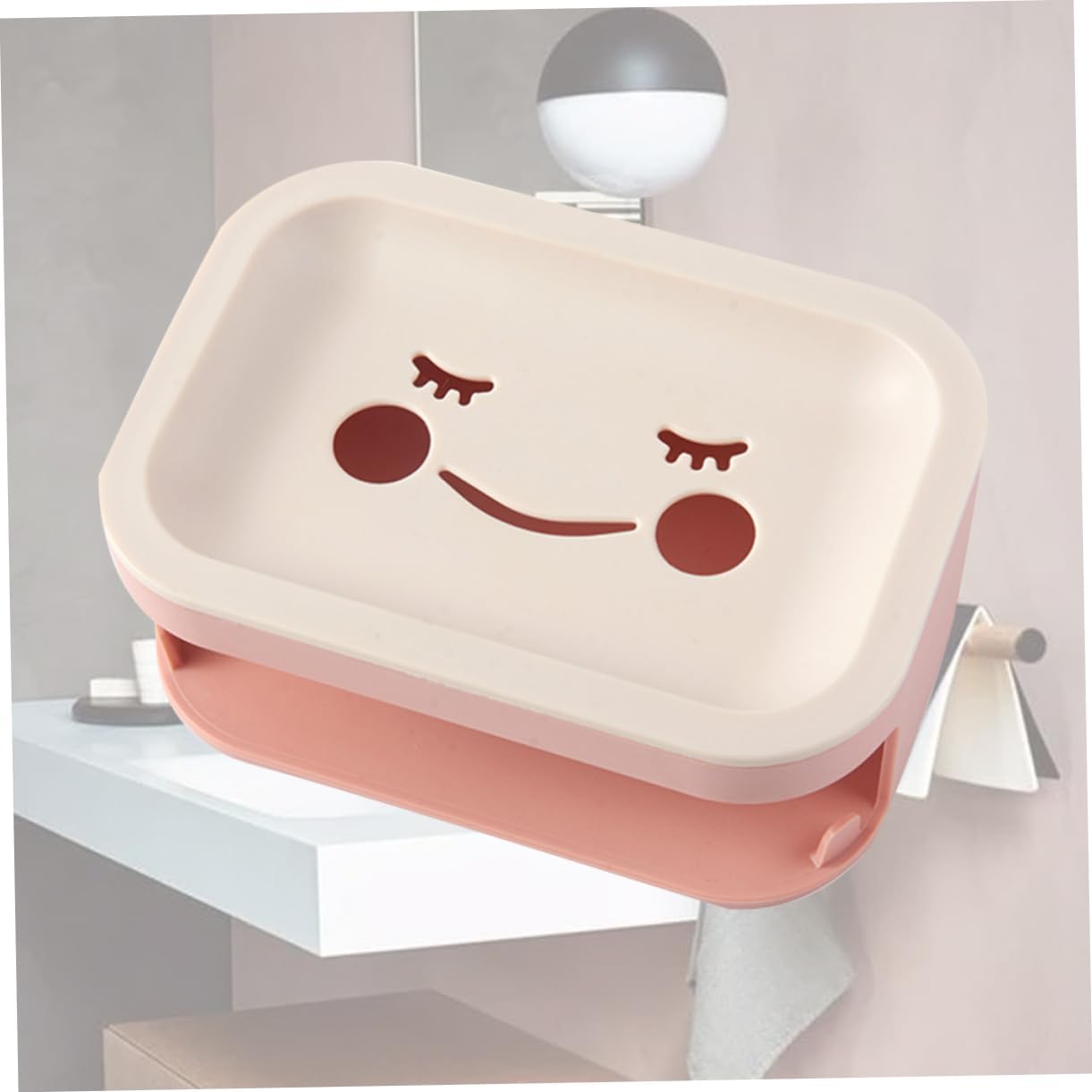 Zerodeko Modern Wall-Mounted Soap Dish Double Layer Bathroom Storage Holder