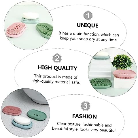Perfect Furniture Essential Silicone Soap Holder with Drain