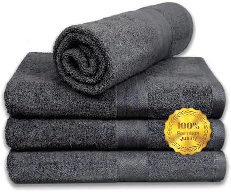 Luxury 100 Cotton Bath Towels Set of 4