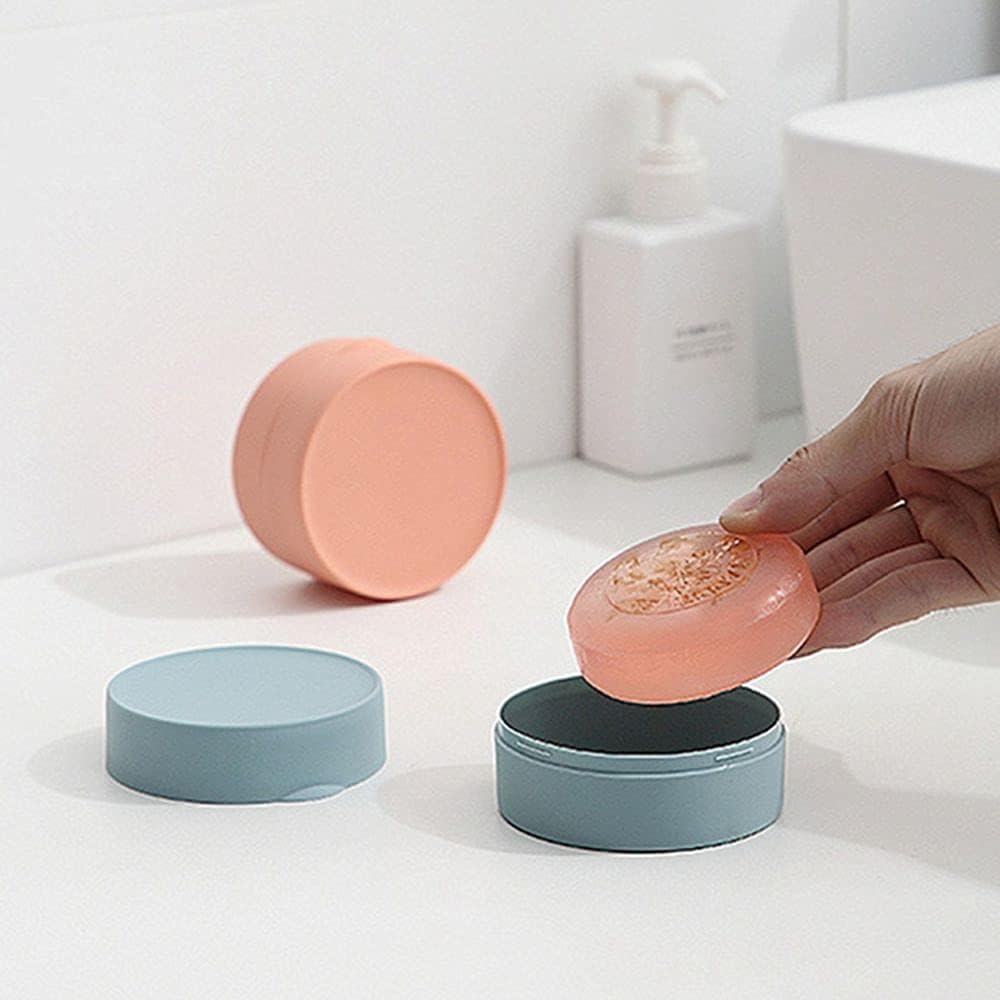 Plastic Soap Box with Cover Waterproof and Portable 1