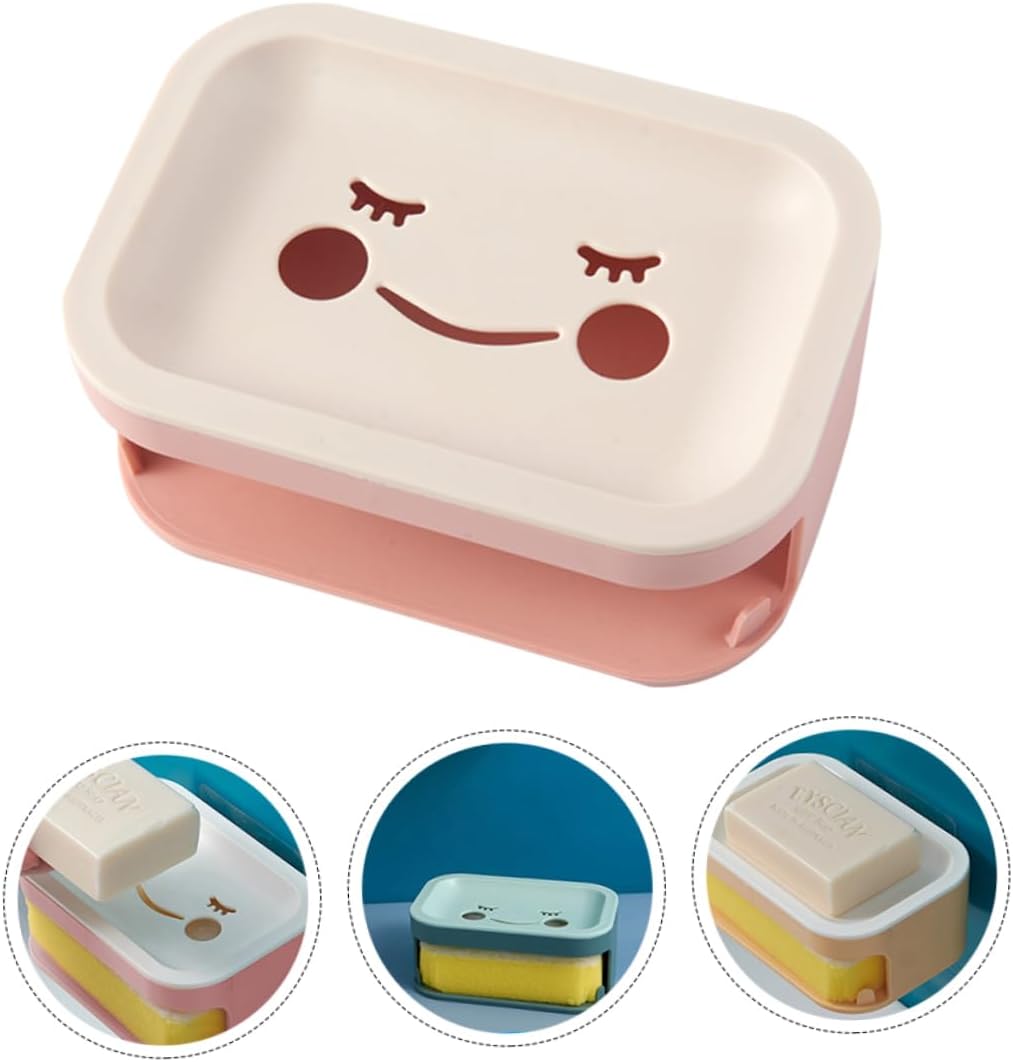 Alipis Double Layer Draining Soap Dish Wall Mounted