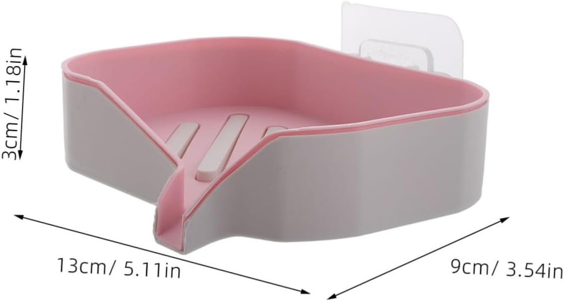 VALICLUD Wall Mounted Soap Dish with Hook for Bathroom