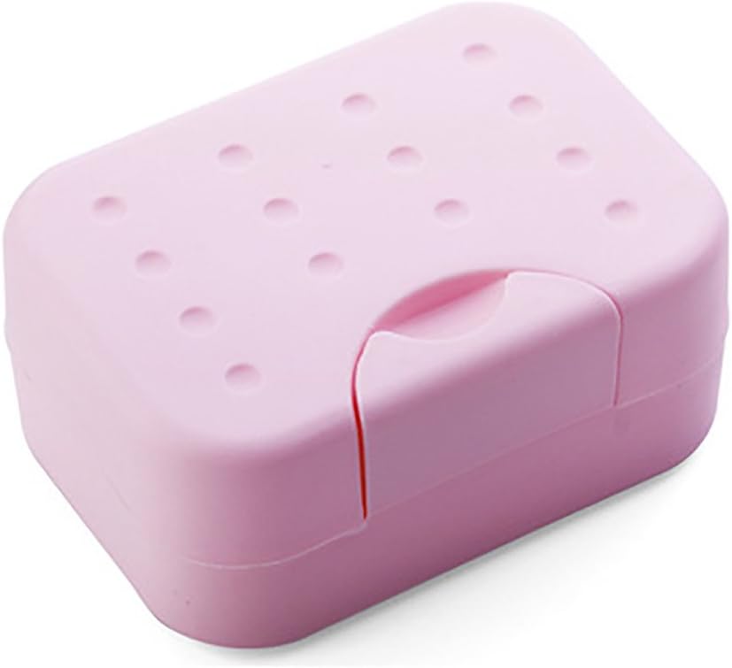 Travel Soap Dish Holder Box - Pink One Size