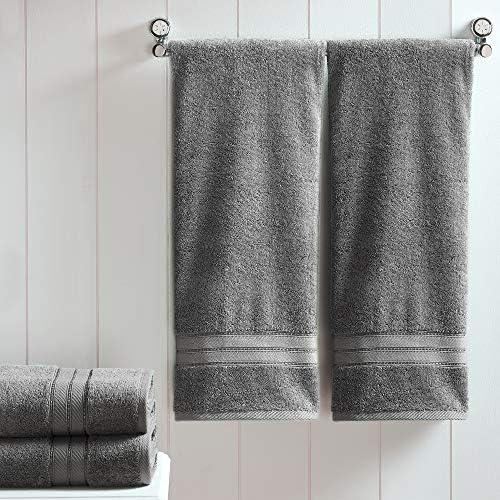 Modern Threads 4-Pack SpunLoft Bath Towels Charcoal 30x54