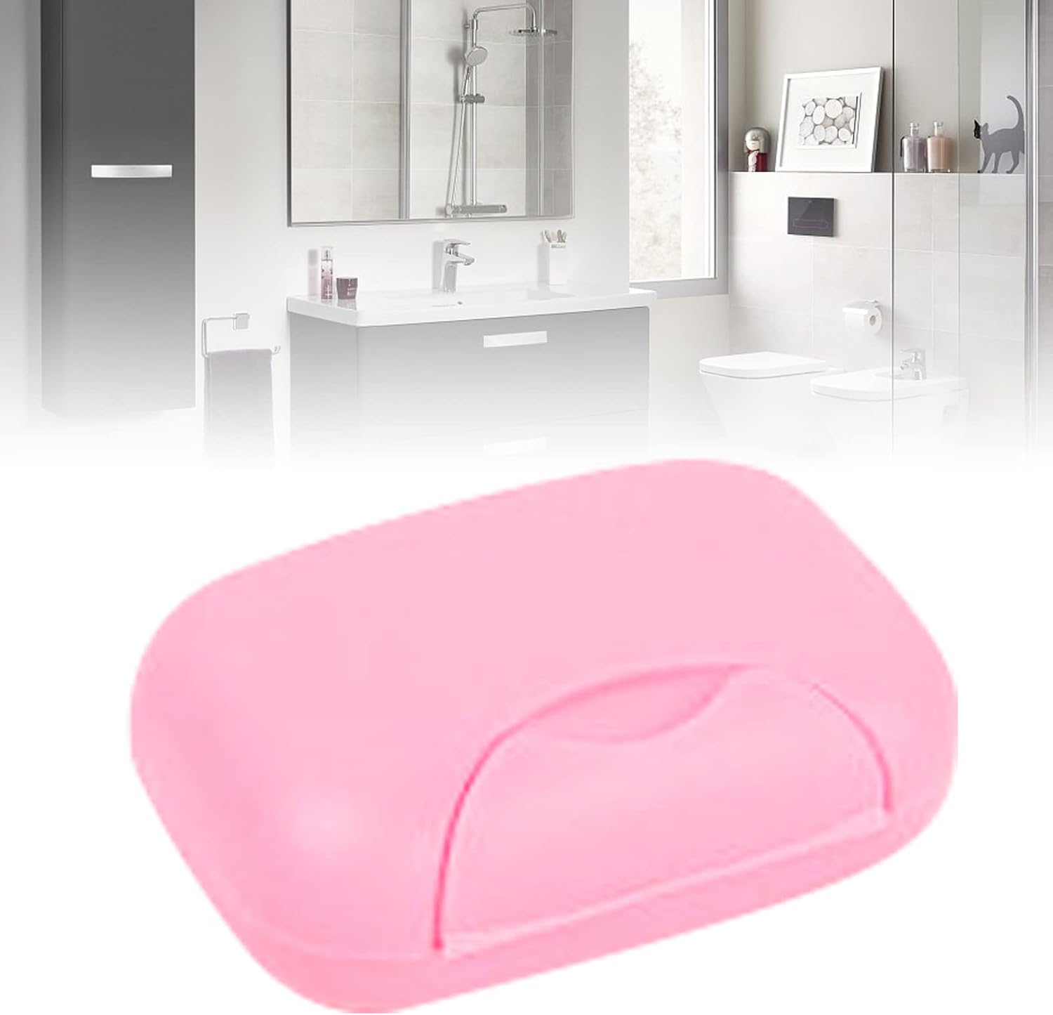 Senrusa Clear Travel Soap Dish with Lid - Leakproof and Portable