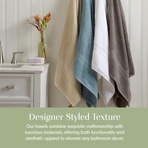 Springtree Home 100 Cotton Bath Towel Set of 4 Beige