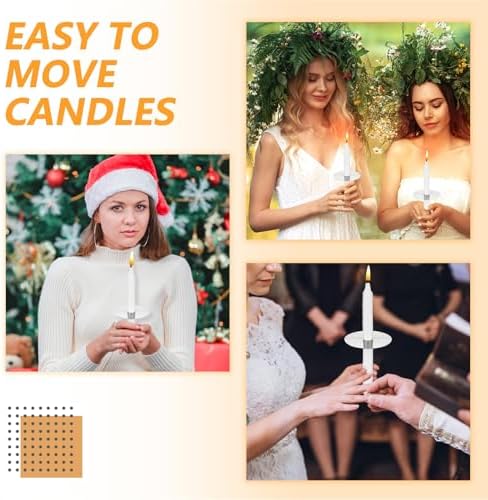 300 Pack Taper Candle Drip Protectors for Church Services