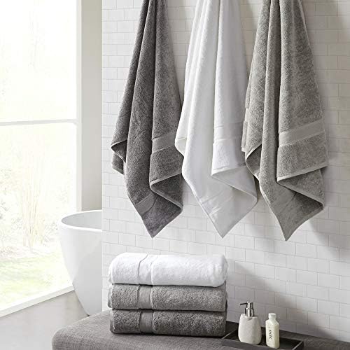Madison Park 800GSM Bath Towel Set 2 Pack Grey 1
