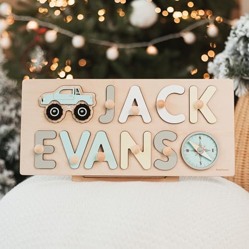 Personalized Wooden Name Puzzle with Pegs