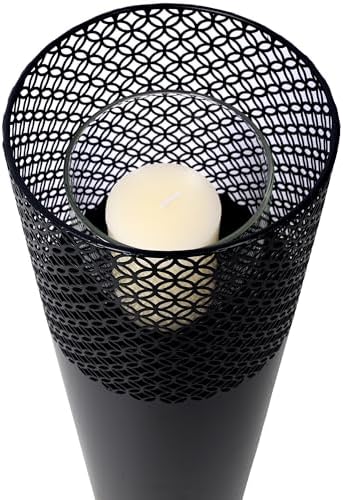 Strawberry Fairy Decorative Lantern Columns Set of 2 Black