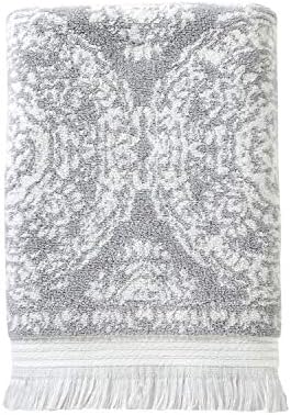 SKL Home Carrick Medallion Gray Bath Towel