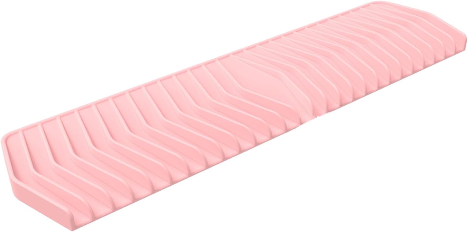 Flexible Silicone Soap Dish with Waterfall Drainage Non-Slip Multifunctional Organizer