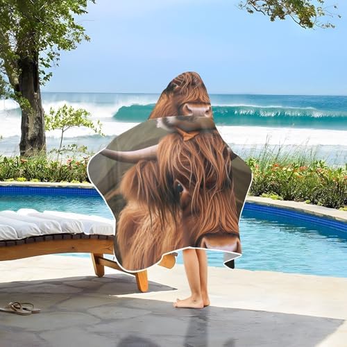 CHIFIGNO Funny Animal Hooded Baby Bath Towel