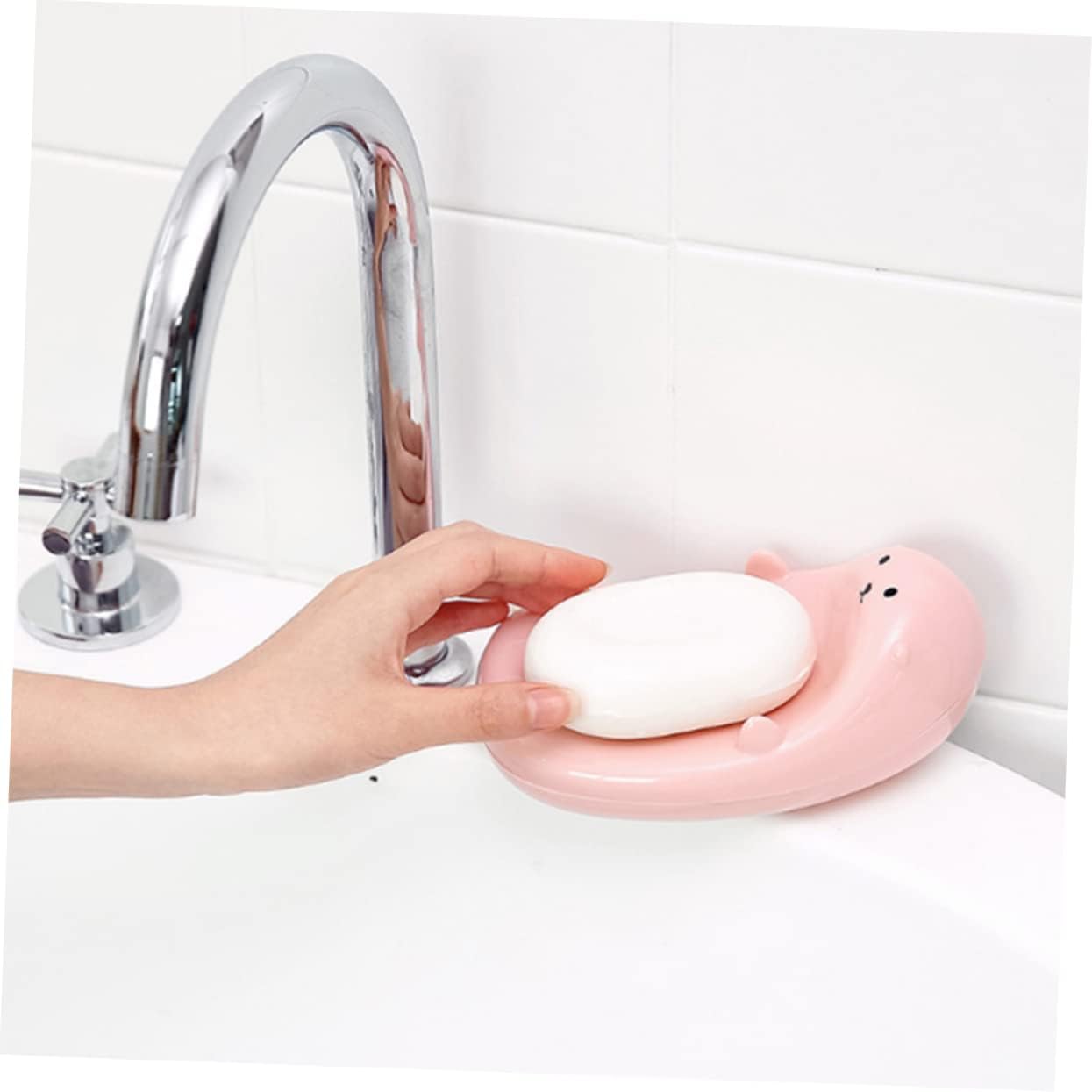 Luxshiny Heart Shaped Soap Drainer Holder