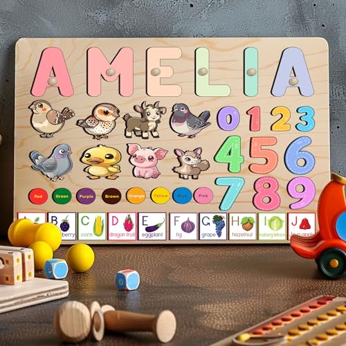 Personalized Wooden Name Puzzle For Kids 1
