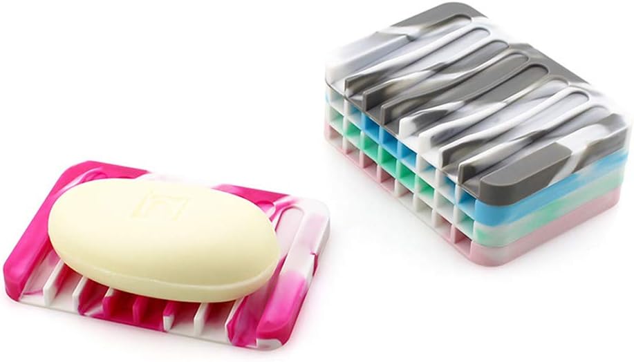 Familyhouse Flexible Silicone Soap Dish Red Camouflage