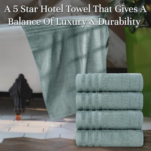 Organix Egyptian Cotton Bath Towel Set - 4 Piece 30x60 Green