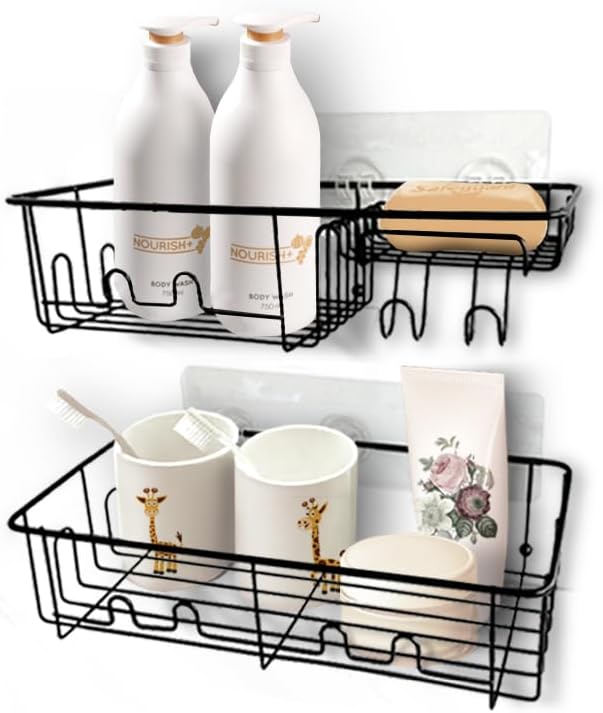 Leeda 2-Tier Soap Dish Holder Shower Caddy Organizer