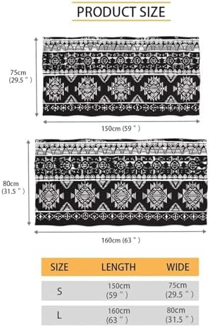 Glomenade Grey Aztec Beach Towel for Adults