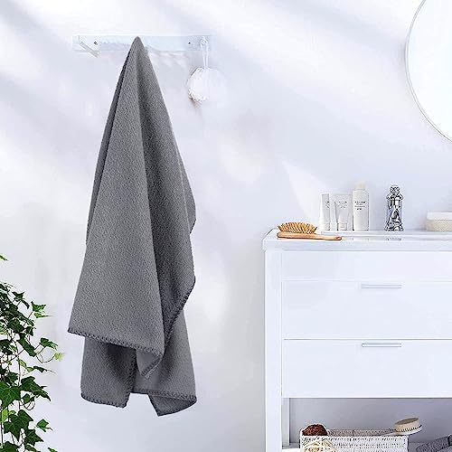 JML Microfiber Bath Towel Set 6 Pack - Grey Yellow Green
