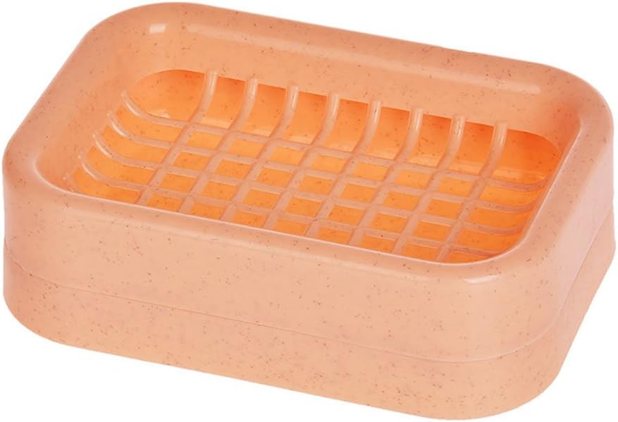 Sumddy 2PCS Plastic Soap Dish Holder Box for Home and Travel