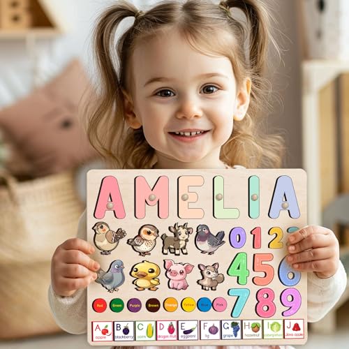 Personalized Wooden Name Puzzle For Kids 1
